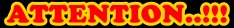 ATURAN KETENTUAN ATTENTION..!!!
